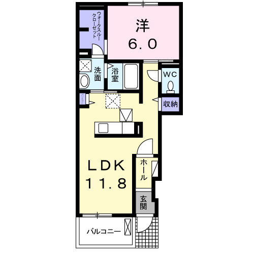 スヴェニール　ポルトⅠの間取り|間取図