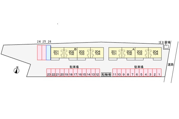 グラン・アヴェニールＡの駐車場|駐車場