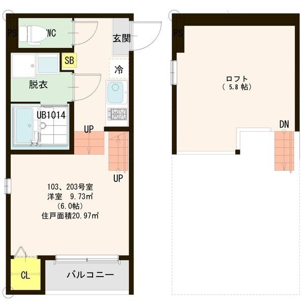 ラ・ムー長町の間取り