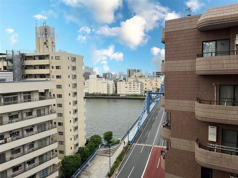 ベルファース水天宮前の居間・リビング|リビングからの眺望