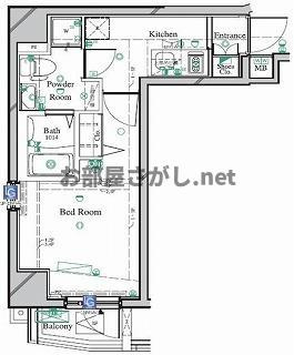 ARTESSIMO LINK BE'RIS【板橋駅徒歩5分のペットOKデザイナーズ／11月下旬入居可】の間取り