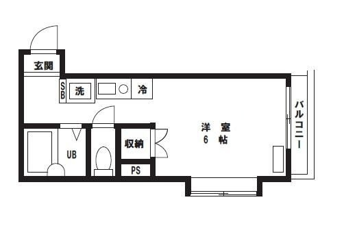 ＶＩＬＬＡ　ＦＯＲＥＳＴ千鳥（ビラフォレストチドリ）の間取り|間取りです。