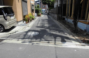 墨田区押上２丁目の売地の前面道路含む現地写真|現地北側道路