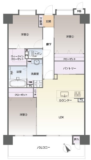 【間取り】 | ユートピア天拝 | リフォーム済みで気持ちよく新生活を始められます。ペットOKなのでお探しの方におススメです