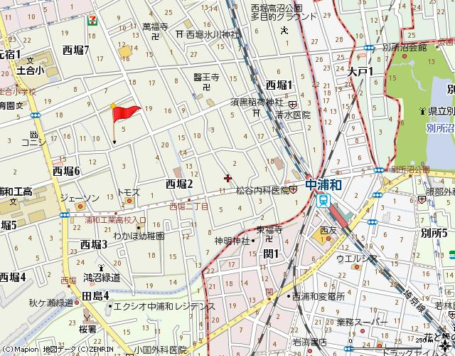 グリーンパークタニグチⅡの地図