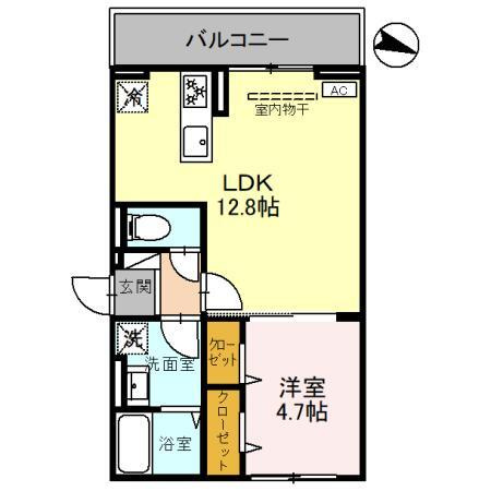 D-ROOM台新田町の間取り
