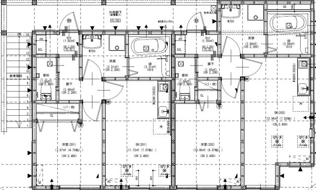 柏市つくしが丘３丁目のアパートの間取り|フロア配置図2階