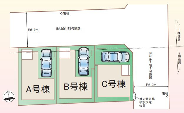 緑区橋本8丁目新築戸建て　B号棟の区画図|区画図「緑区橋本8丁目新築戸建て」