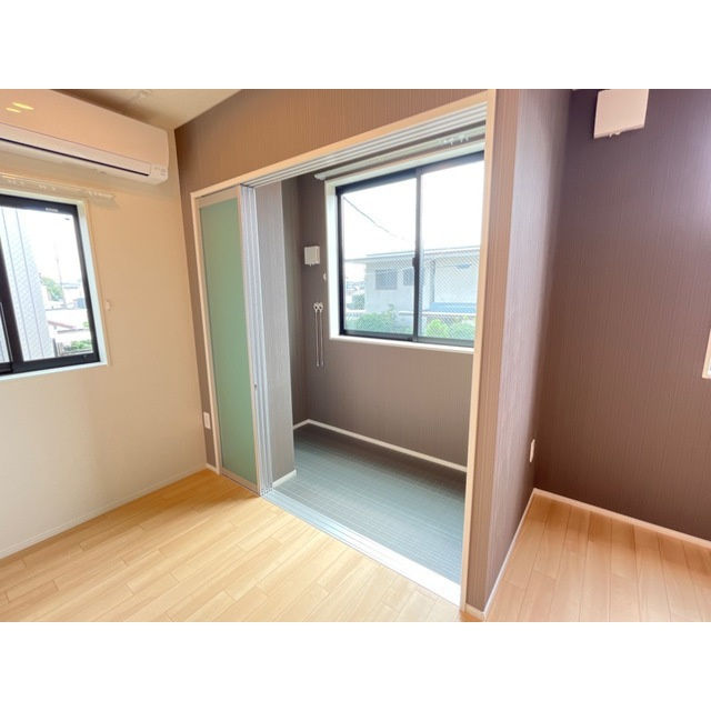 岐阜市北一色２丁目のアパートのバルコニー