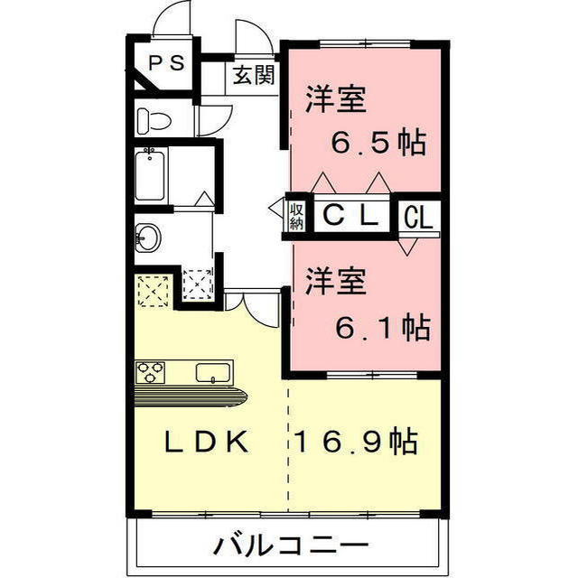 ラ・ミノールⅡの間取り