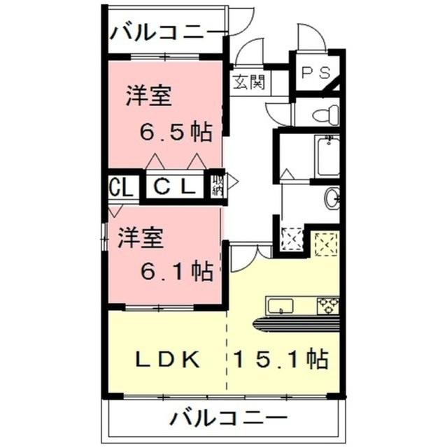 ラ・ミノールⅡの間取り