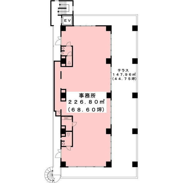 岐阜市六条南２丁目の事務所の間取り