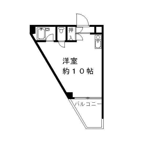 岐阜市六条東２丁目のアパートの間取り