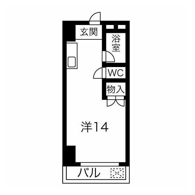 岐阜市六条東２丁目のアパートの間取り