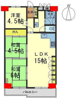 【間取り】 | 山科南団地G棟 | 間取図