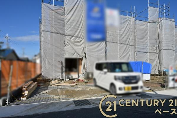 桜井市西之宮 １号棟 ／新築一戸建の外観|■現地撮影写真■JR桜井線「香久山駅」まで徒歩５分です！お気軽にお問い合わせください！