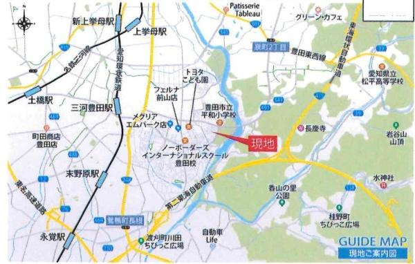 豊田市水源町2丁目2期　全2棟・1号棟のその他|交通アクセス図です。