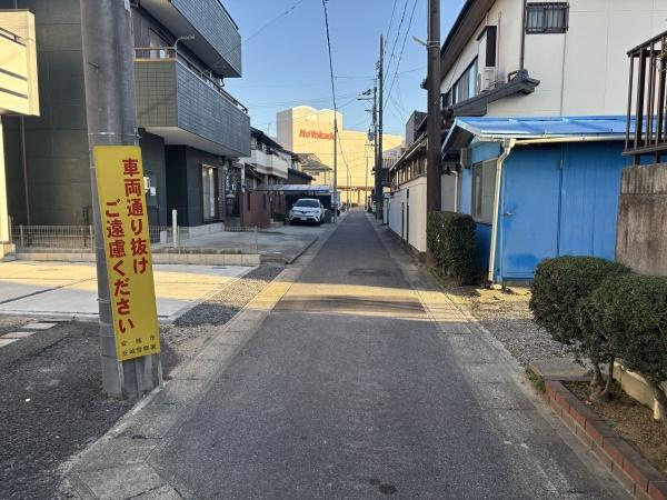 安城市住吉町3期　全1棟　A号棟の前面道路含む現地写真|前面道路です。