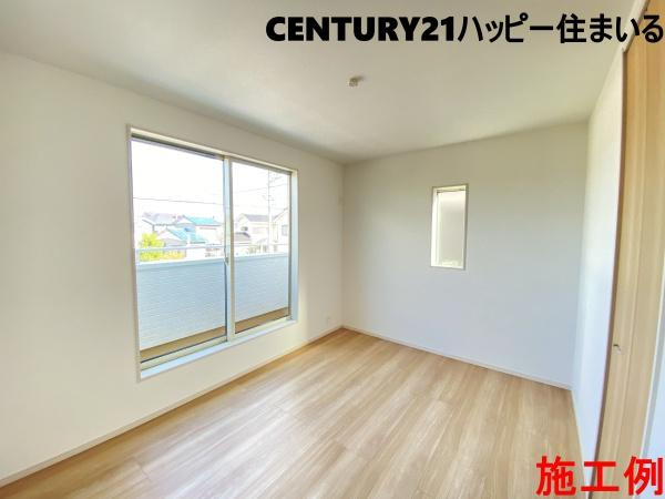 岡崎市赤渋町3期　全3棟・2号棟の洋室|施工例