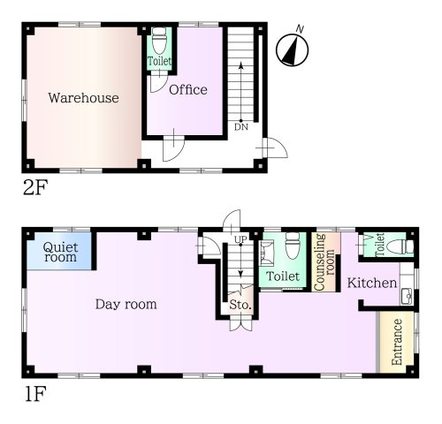 川越市下赤坂　店舗事務所の間取り