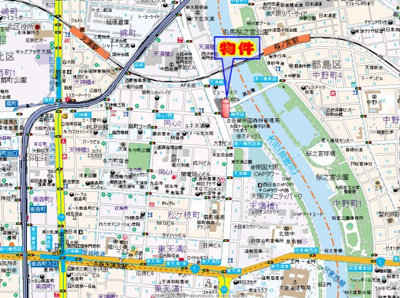 【地図】 | ラナップスクエア天満プライム
