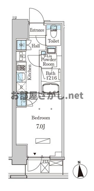 ルジュール神田須田町【白基調のモダンなお部屋／12月下旬入居可】の間取り
