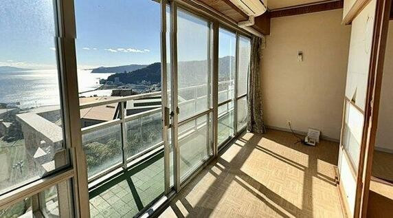 桃山マンションのバルコニー