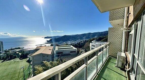 桃山マンションのバルコニー