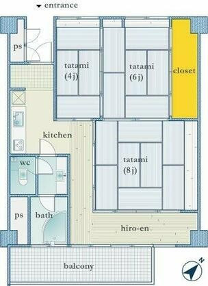 桃山マンションの間取り