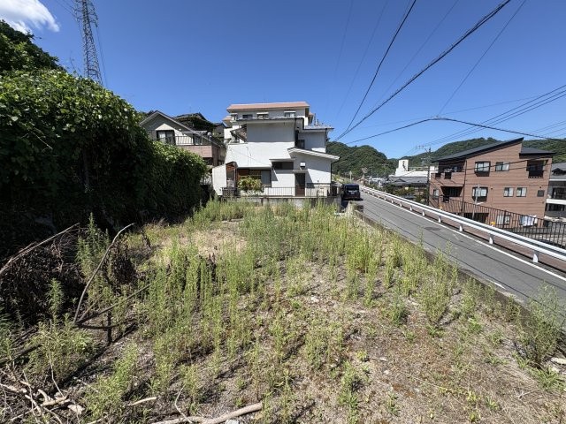 伊豆市　柏久保の前面道路含む現地写真