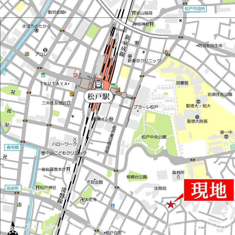 シャディグローヴの地図