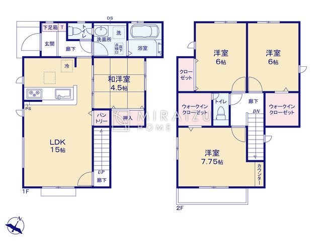 【間取り】 | マイホームは夢ではありません、ミライズホーム株式会社が一緒にサポートさせていただきます！ご要望をヒアリングさせてください。