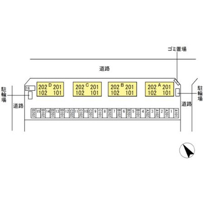 【区画図】 | メゾン・ド・クレール Ａ