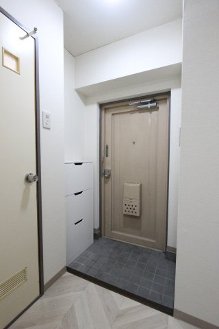 坂井戸マンションの玄関