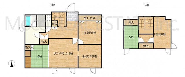 【間取り】 | 網走市北３条中古住宅