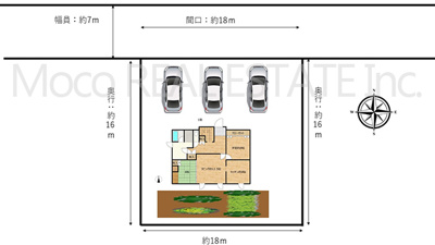 【区画図】 | 網走市北３条中古住宅