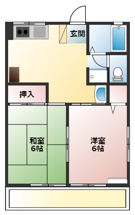 シティハイム桂の間取り
