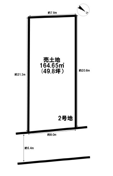 南多聞台５丁目　土地　２区画の土地図