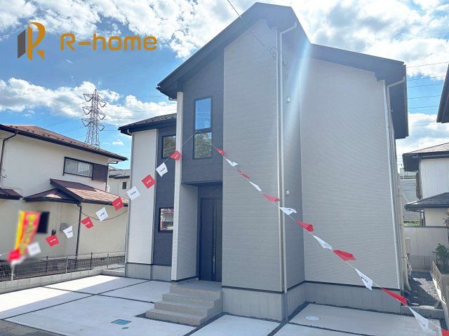我孫子市つくし野8期　新築戸建て　1号棟の外観|建物完成いたしました！ご予約で『平日』や『夕方』などでもご見学可能です！
