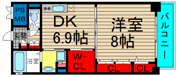 レユニール優の間取り