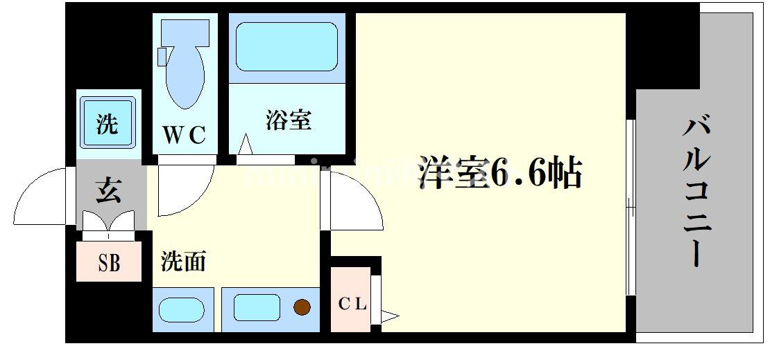 エステムプラザ大阪セントラルシティの間取り