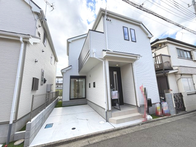 所沢市狭山ヶ丘　新築戸建ての外観|きれいな外観です