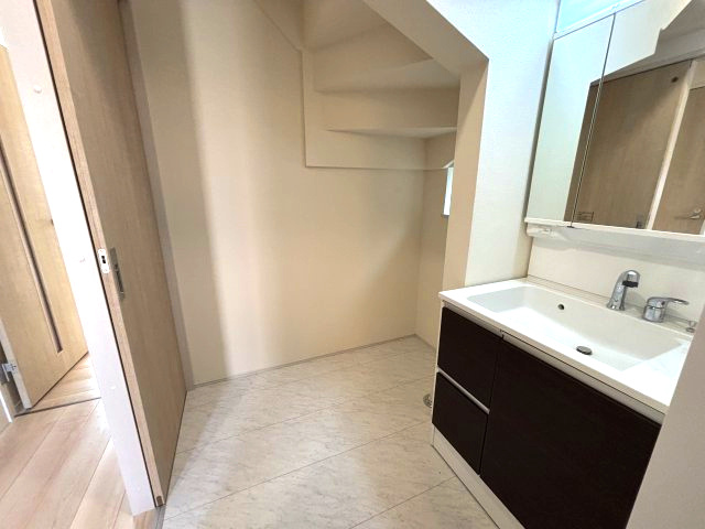 所沢市狭山ヶ丘　新築戸建ての洗面所|忙しい朝には欠かせない洗面所です