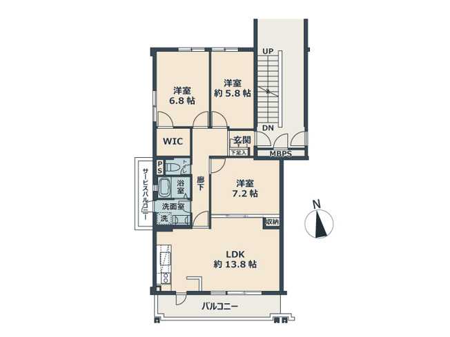 【間取り】 | 志木ニュータウン東の森弐番街七号棟　(丸井志木店) | 駅までのアクセスが便利、柳瀬川駅徒歩3分です。周辺には生活に必要な施設も充実しており、便利な場所に位置しています。