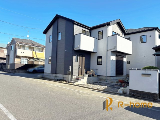 我孫子市若松4期　新築戸建て　1号棟の外観|ご予約で『平日』や『夕方』などでもご見学可能です！お気軽にお問い合わせください！