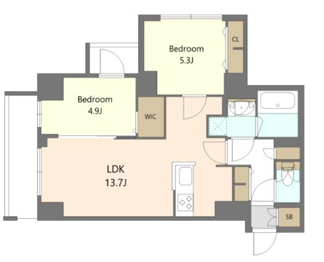 S-RESIDENCE高島平asoleaの間取り