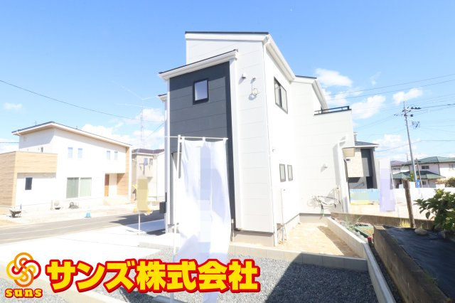 郡山市安積町南長久保1丁目　　　　３号棟　　　安積第３小学校、安積第２中学区　の前面道路含む現地写真|北側前面道路