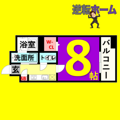willDo金山正木　名古屋市賃貸　仲介手数料無料の間取り