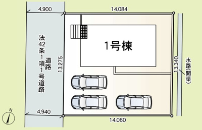 【区画図】 | 伊勢崎市柴町 新築住宅