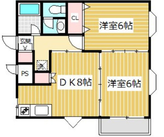 【間取り】 | クレッセント堀の内 | 間取りです。